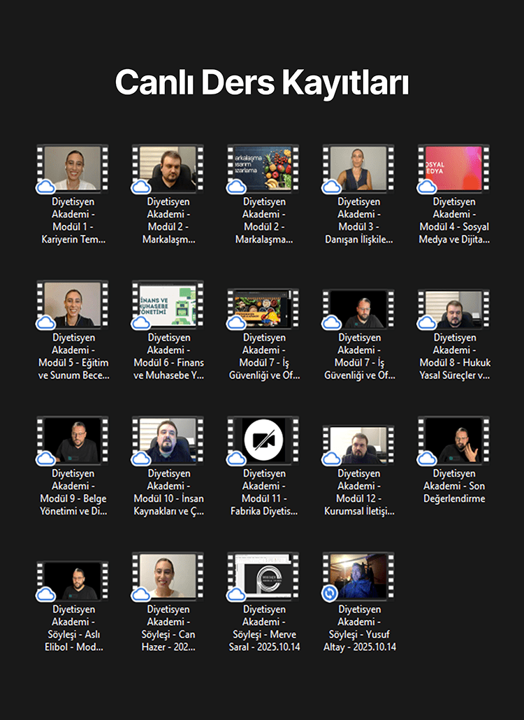 Diyetisyenler İçin Kendi Kliniğini Kurma ve Büyütme Eğitimi - 25 Kasım 2025 - Diyetlif